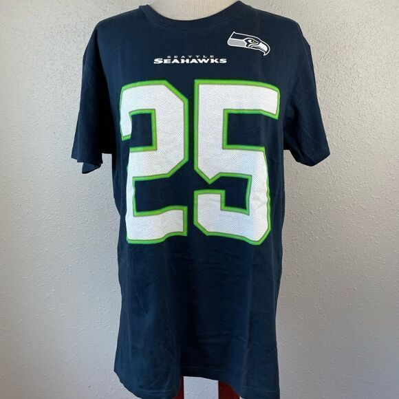 NFL Richard Sherman Seattle Seahawks T-Shirt Size M EUC - Picture 1 of 5